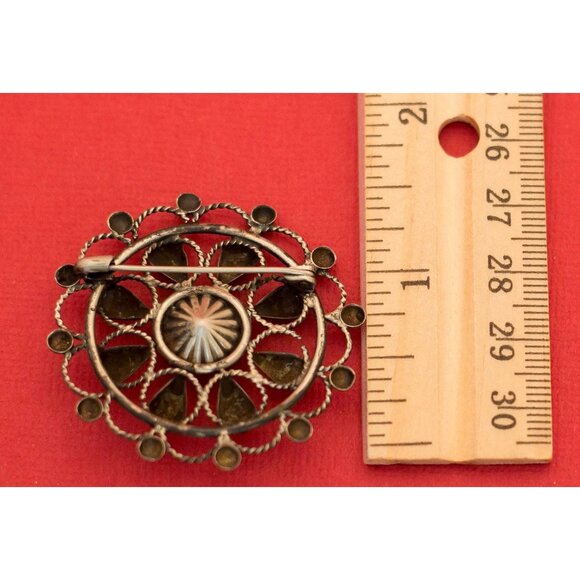 Vintage Floral South Western Brooch - F9 - Picture 2 of 2